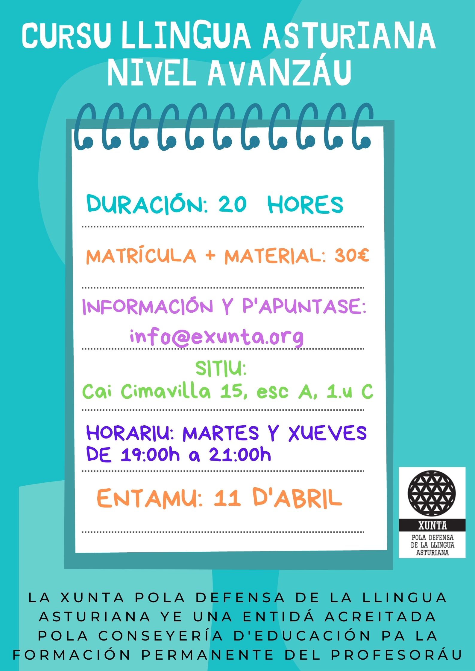 Cursu llingua asturiana avanzáu